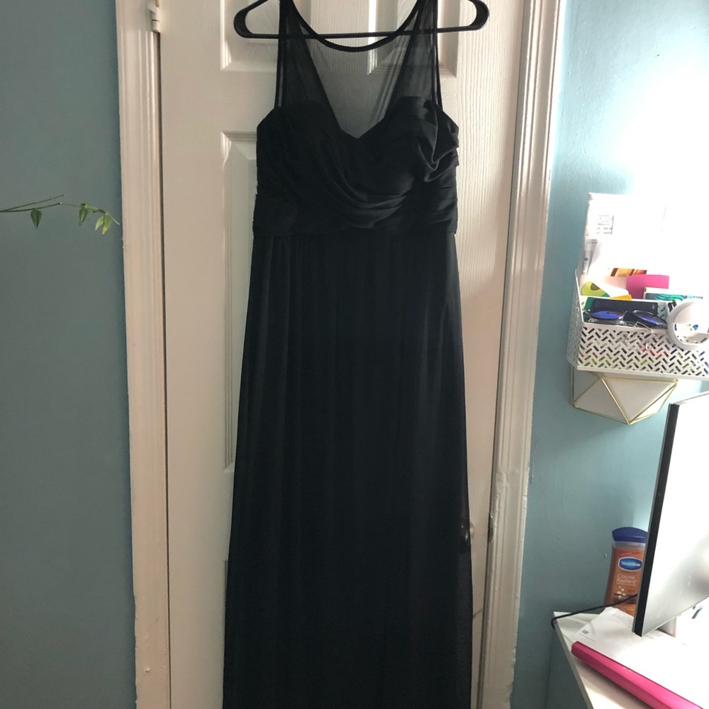 David’s Bridal Black Maxi Dress - Size 12